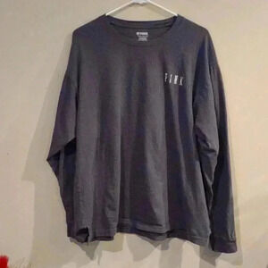 Victoria Secret PINK long sleeve gray T-shirt xlg‎